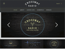 Tablet Screenshot of crosswayradio.com